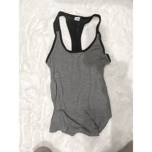 Gray workout tank top